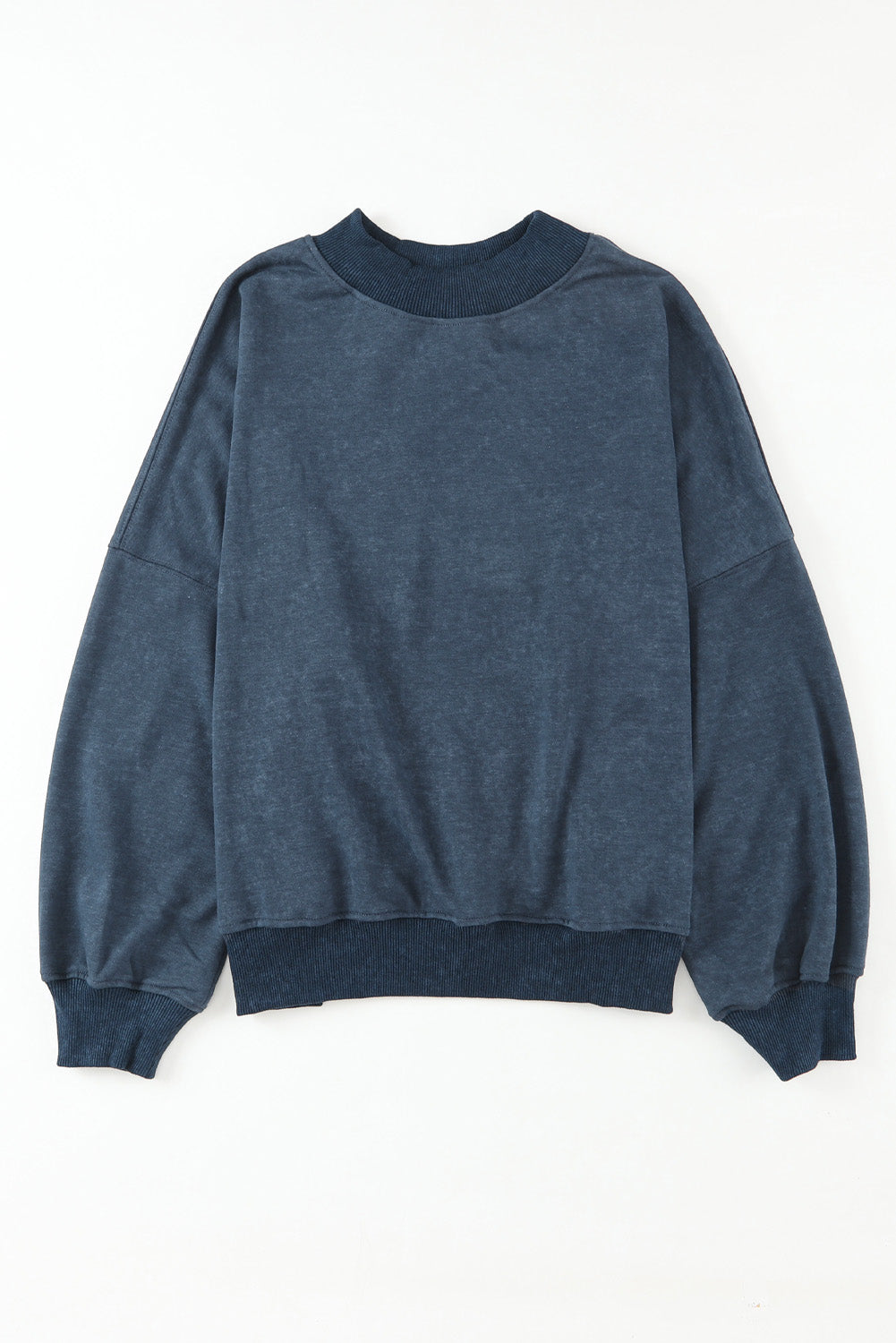 Green Drop Shoulder Crew Neck Pullover Sweatshirt