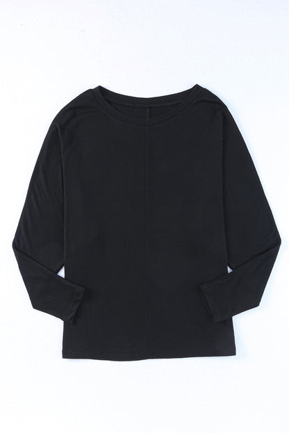 Red Sequined Christmas Favor Sleeve Casual Pullover