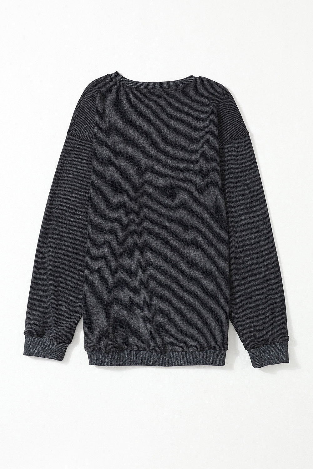 Black Christmas Neon Nutcrackers Mineral Wash Corded Sweatshirt