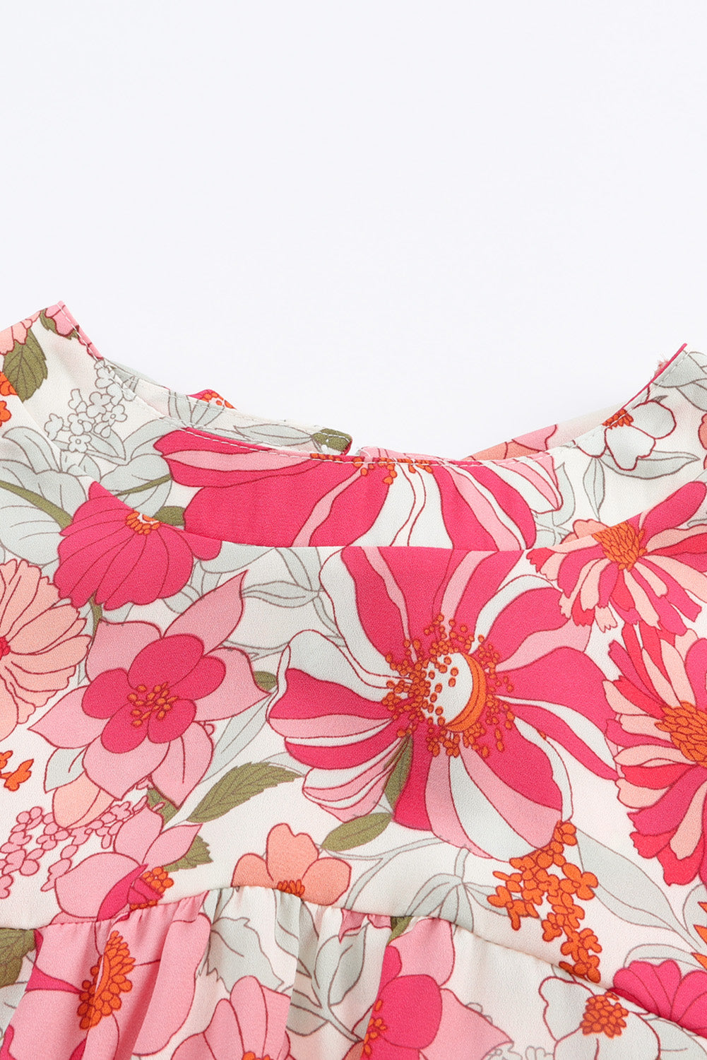 Oatmeal Boho Floral Smocked Waist Super Loose Pants