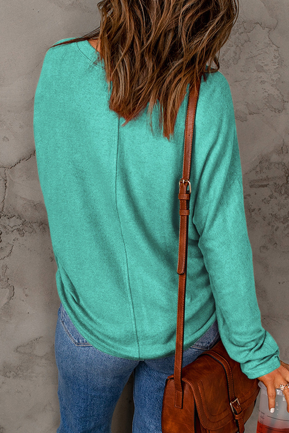 Red Sequined Christmas Favor Sleeve Casual Pullover