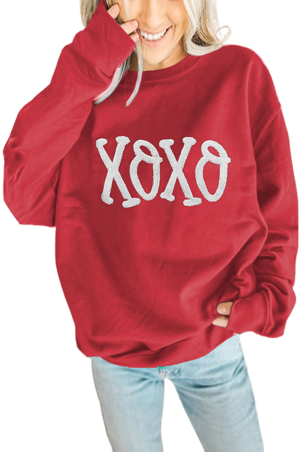 Bright Green MERRY Graphic Pullover Sweatshirt