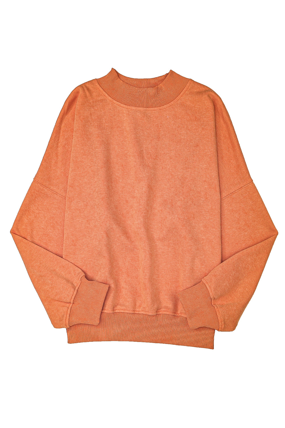 Green Drop Shoulder Crew Neck Pullover Sweatshirt
