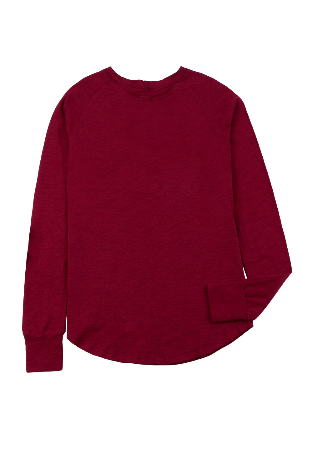 Green Merry Christmas Trees Thumbhole Sleeve Graphic Tee