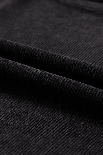 Black Christmas Neon Nutcrackers Mineral Wash Corded Sweatshirt