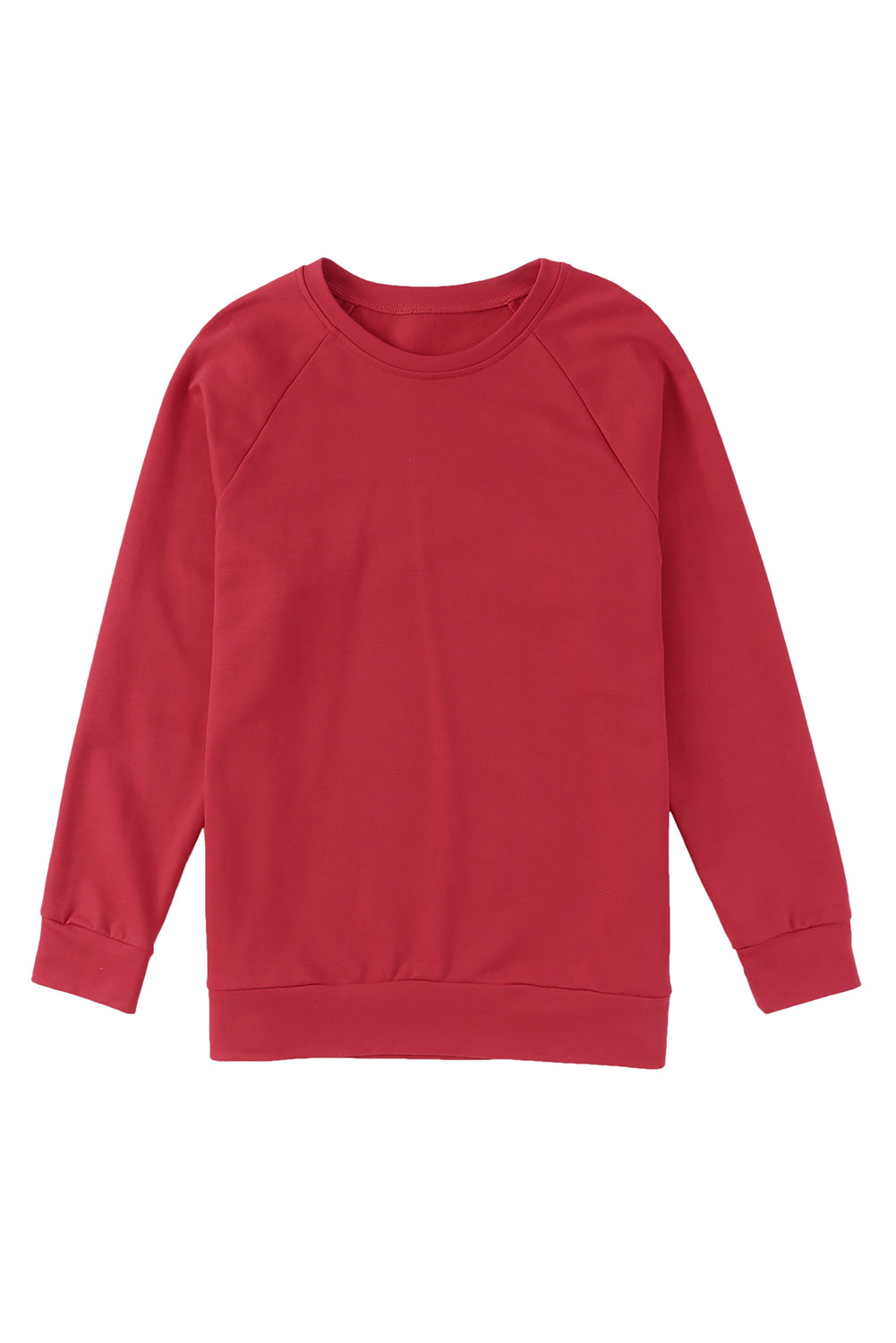 Fiery Red Chenille MERRY Christmas Raglan Sleeve Sweatshirt