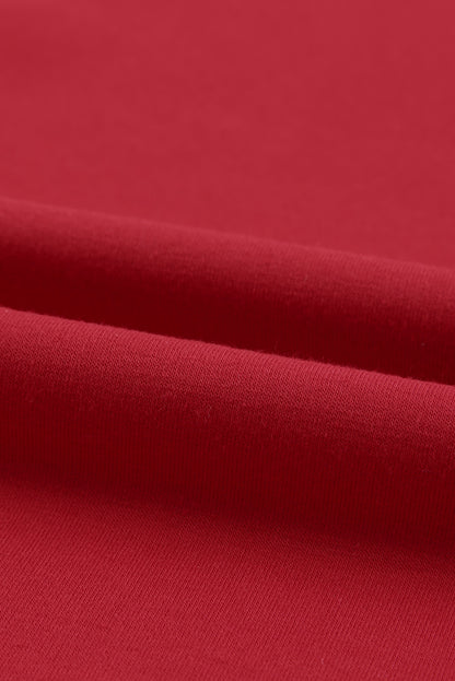 Fiery Red Chenille MERRY Christmas Raglan Sleeve Sweatshirt