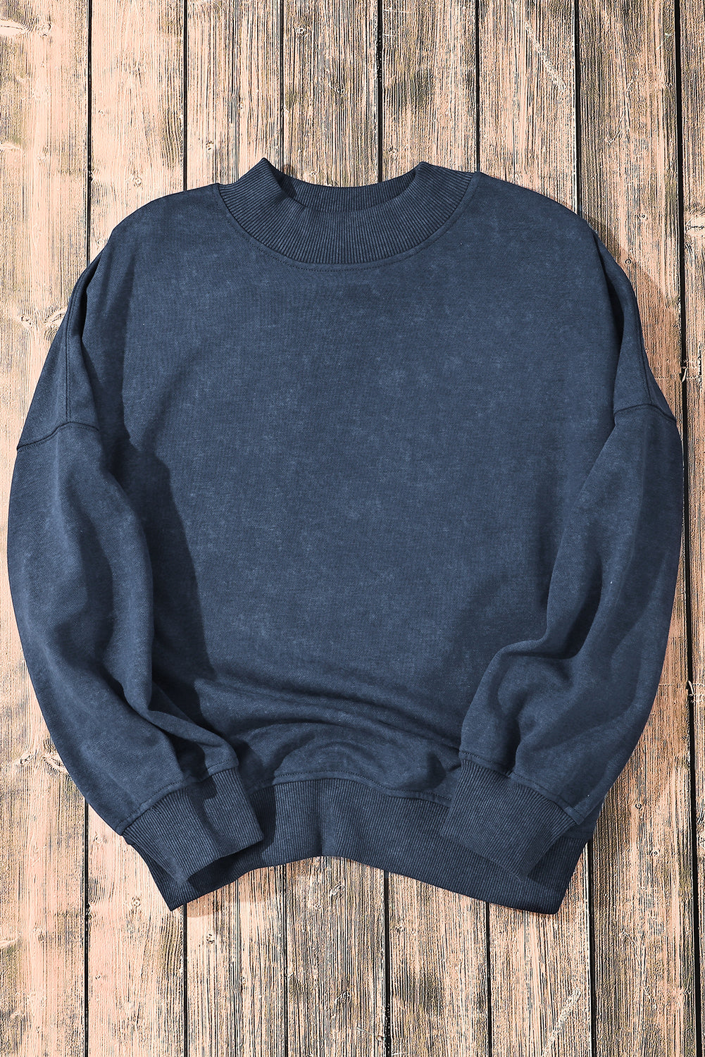 Green Drop Shoulder Crew Neck Pullover Sweatshirt