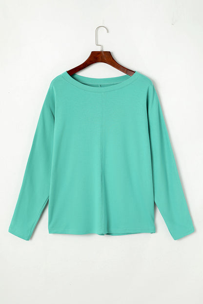 Red Sequined Christmas Favor Sleeve Casual Pullover