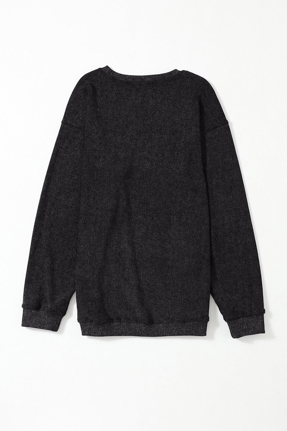 Black Christmas Neon Nutcrackers Mineral Wash Corded Sweatshirt