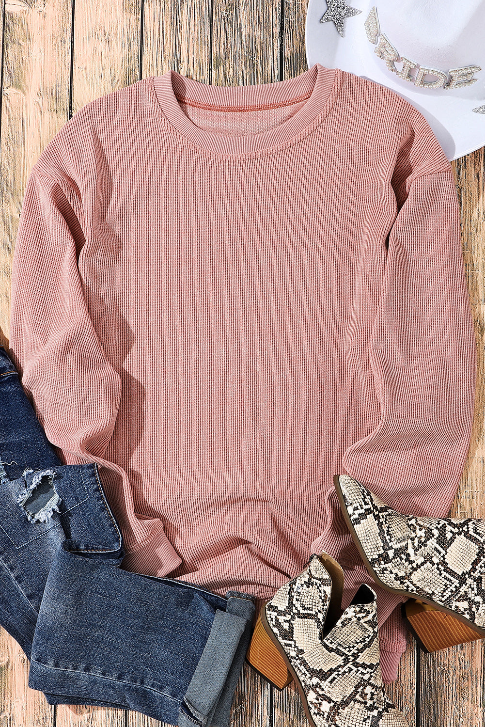 Black Christmas Neon Nutcrackers Mineral Wash Corded Sweatshirt