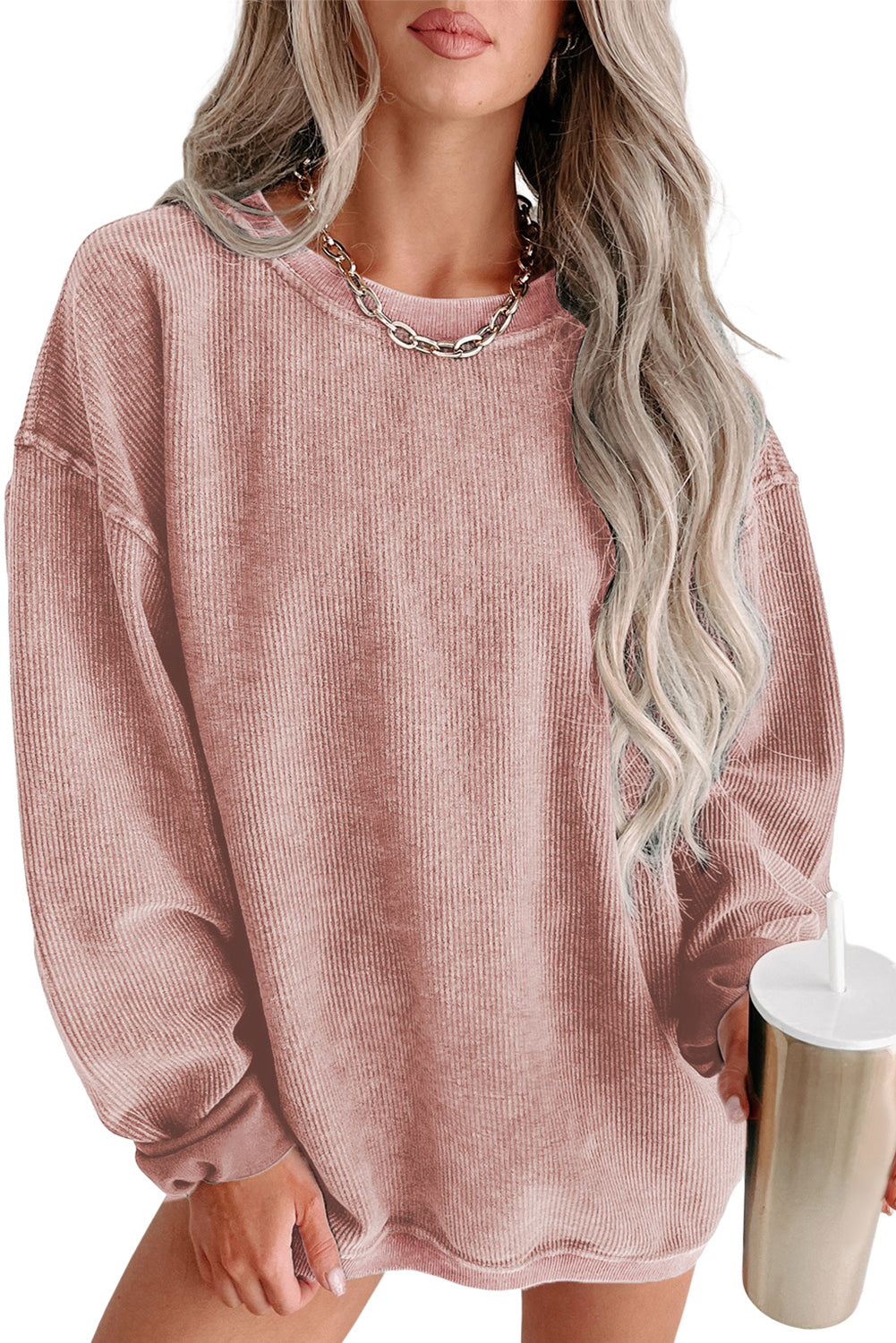 Black Christmas Neon Nutcrackers Mineral Wash Corded Sweatshirt
