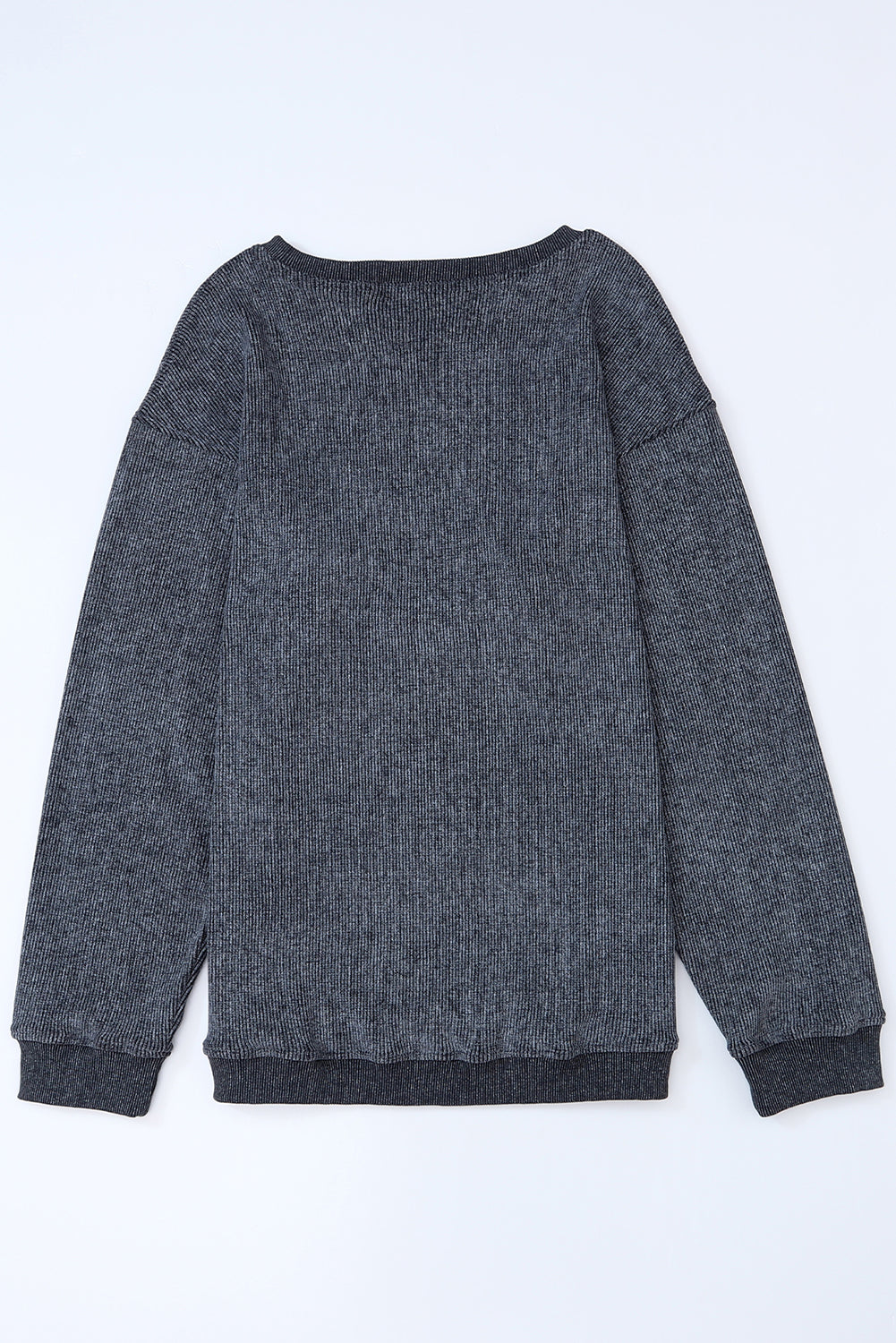 Black Christmas Neon Nutcrackers Mineral Wash Corded Sweatshirt