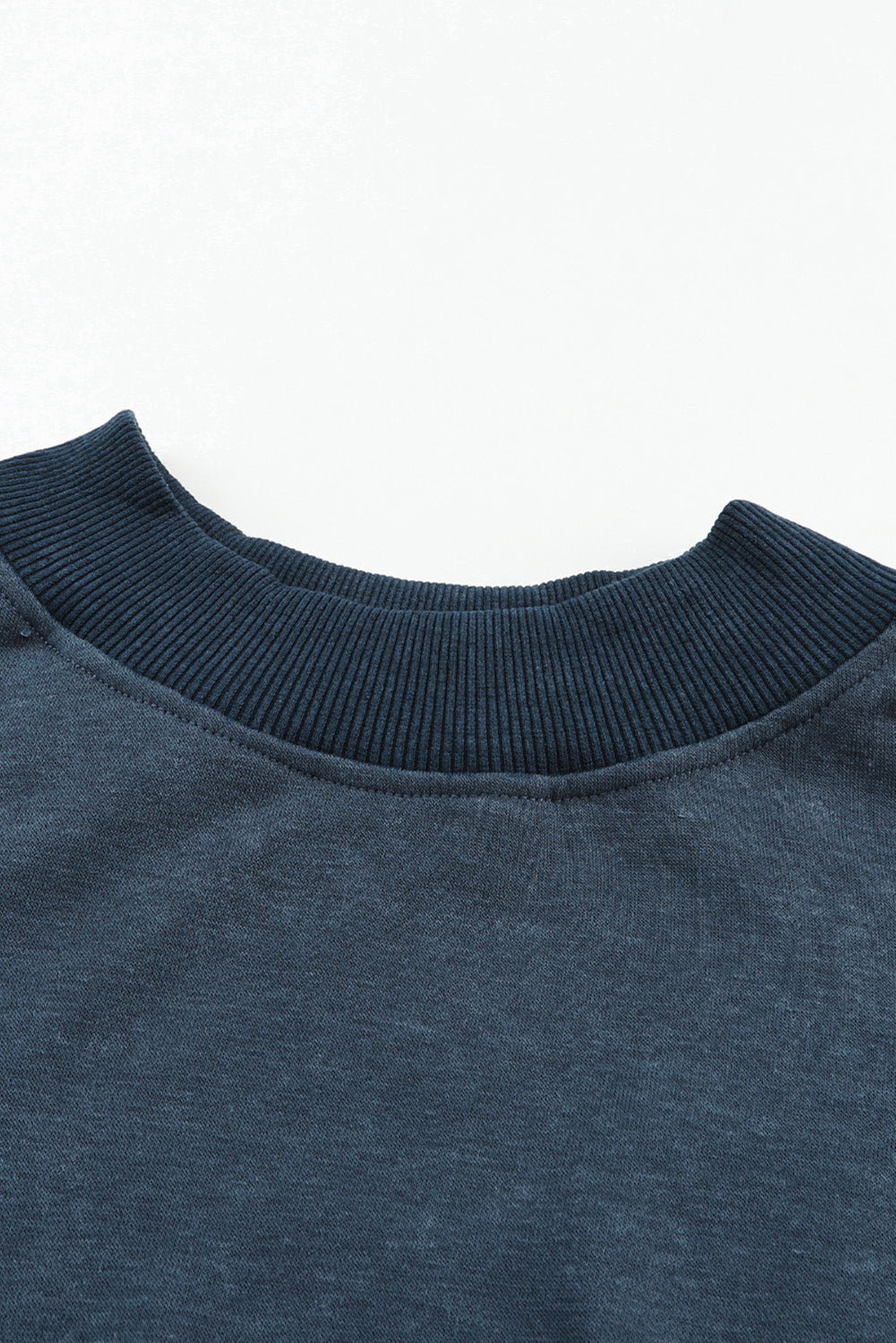 Green Drop Shoulder Crew Neck Pullover Sweatshirt