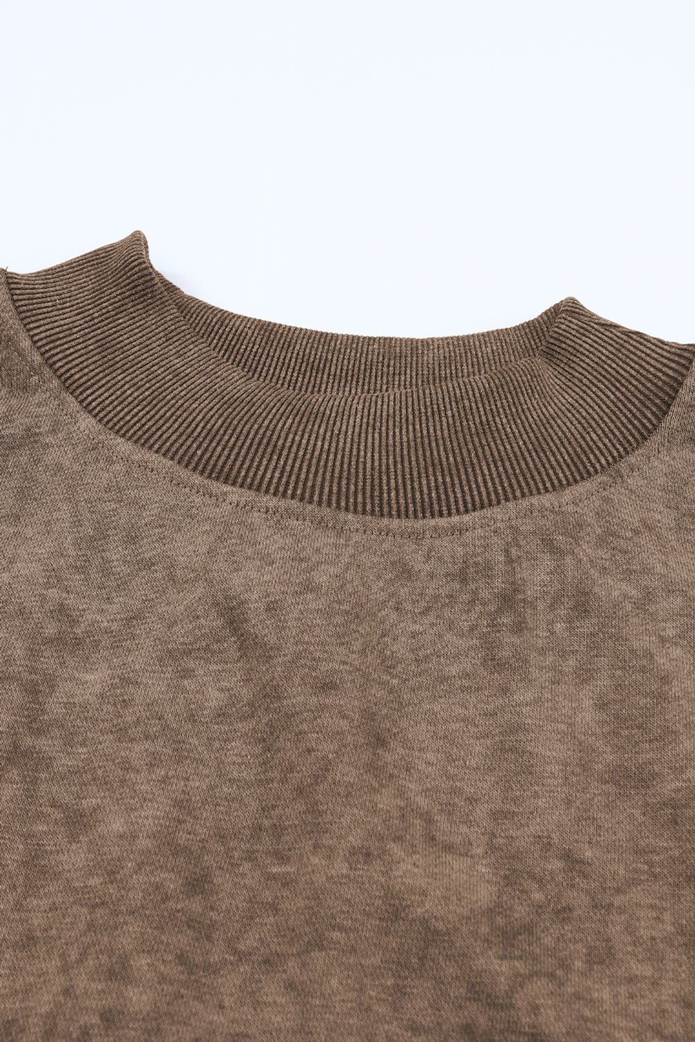 Green Drop Shoulder Crew Neck Pullover Sweatshirt