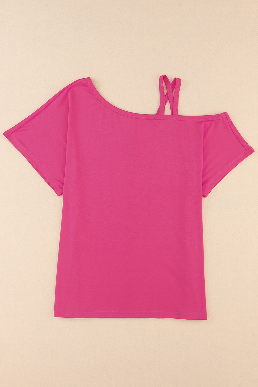 Black One Shoulder Long Sleeve Shift Blouse