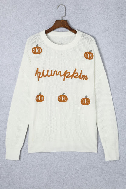 Black Holly Jolly Round Neck Casual Sweater