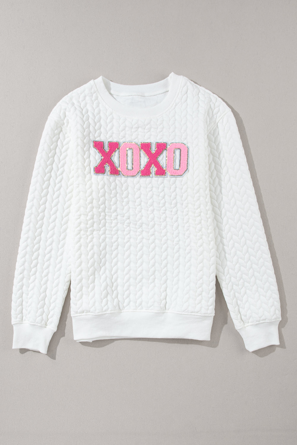 Black Merry And Bright Cable Knit Pullover Sweatshirt