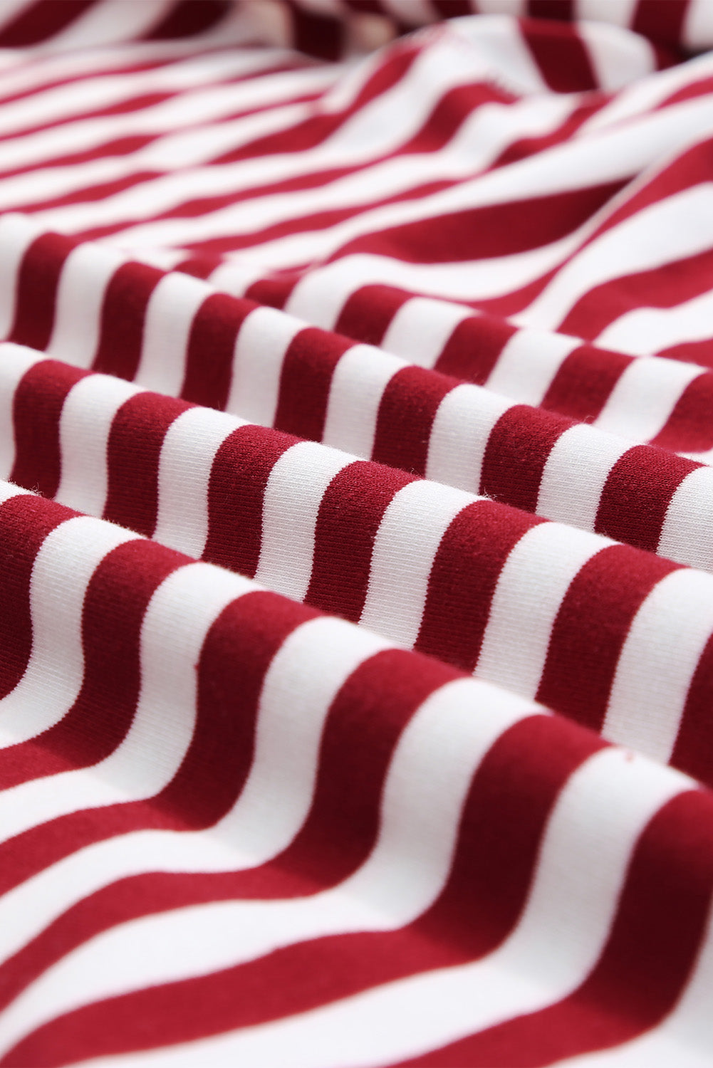 Stripe Kangaroo Pocket Drawstring Hoodie