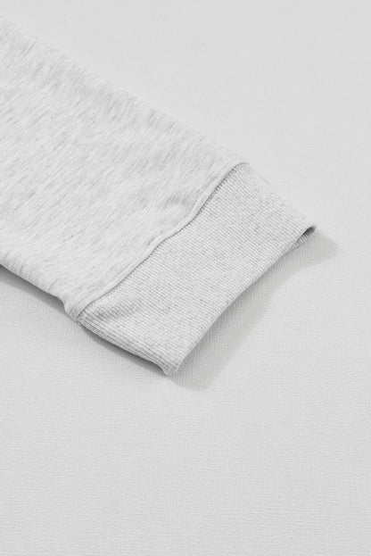 Gray Zipper Pullover and Joggers Plus Size Outfits
