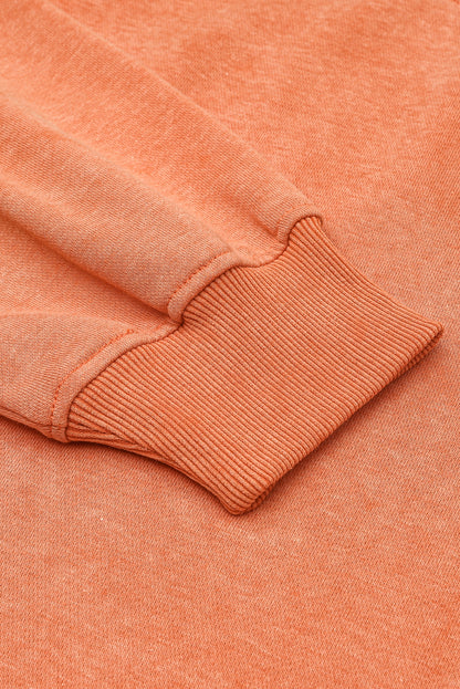 Green Drop Shoulder Crew Neck Pullover Sweatshirt