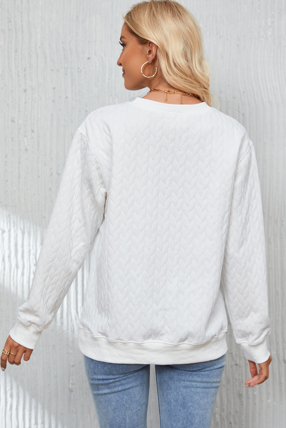 Black Merry And Bright Cable Knit Pullover Sweatshirt