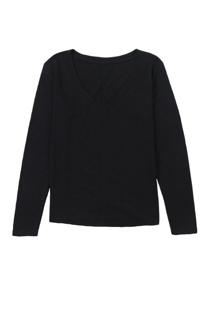 Red Sequined Christmas Favor Sleeve Casual Pullover