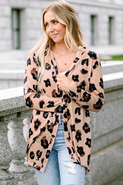 Black Sequined Santa Claus Button Up Cardigan