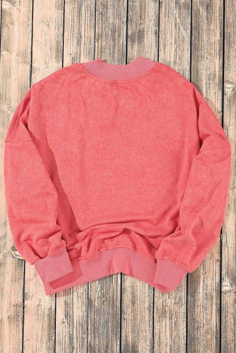 Green Drop Shoulder Crew Neck Pullover Sweatshirt