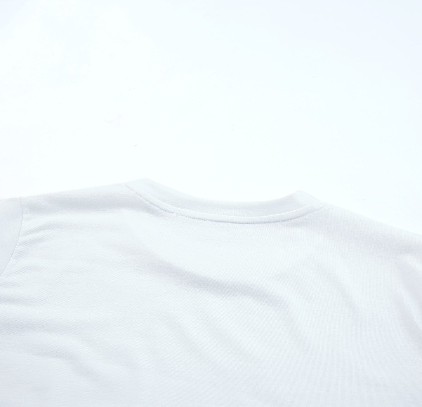 Black Solid Color Crew Neck Tee