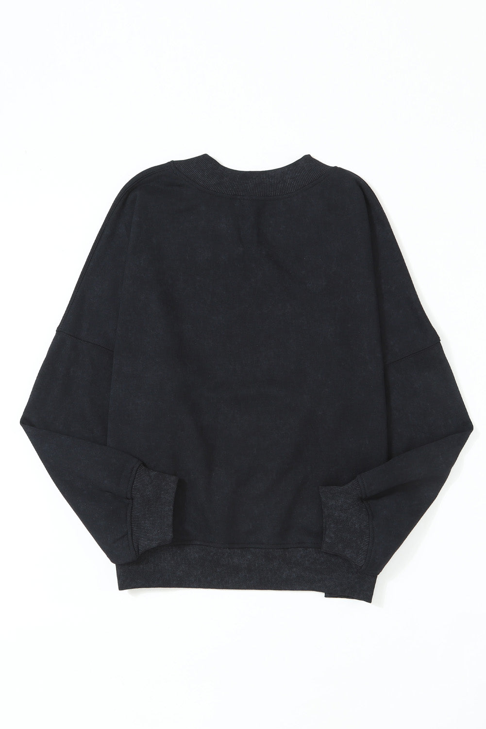 Green Drop Shoulder Crew Neck Pullover Sweatshirt