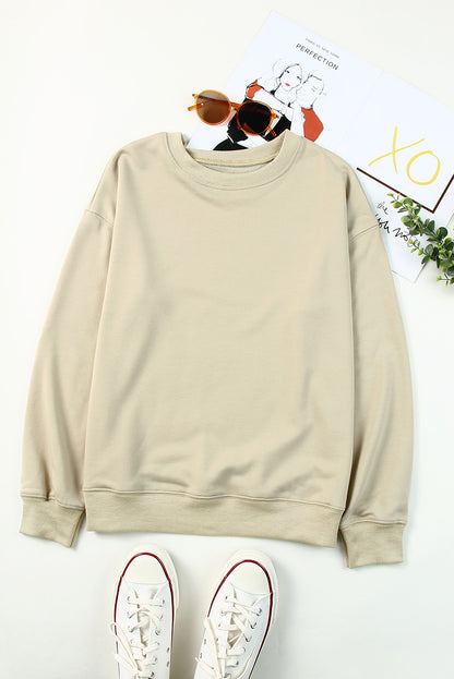 Pink MERRY Alphabet Print Loose Fit Christmas Sweatshirt