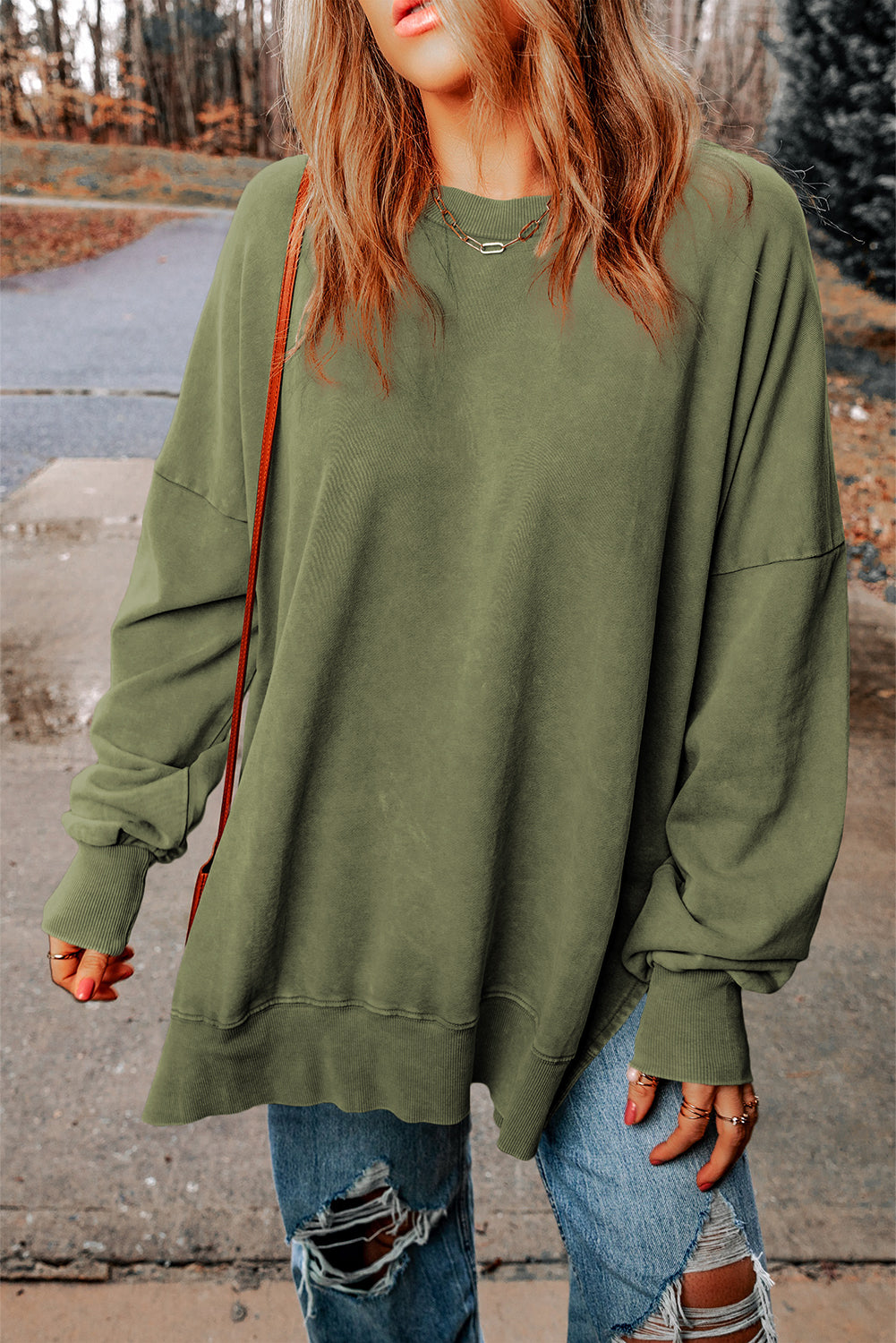 Black Merry Christmas Leopard Trees Graphic Sweatshirt