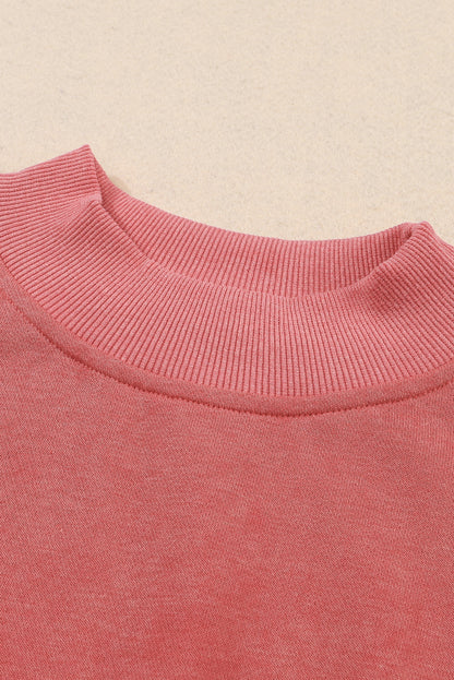 Green Drop Shoulder Crew Neck Pullover Sweatshirt