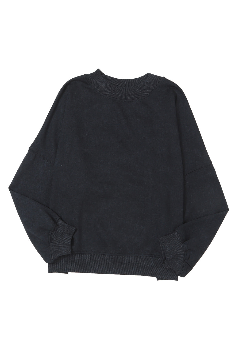 Green Drop Shoulder Crew Neck Pullover Sweatshirt
