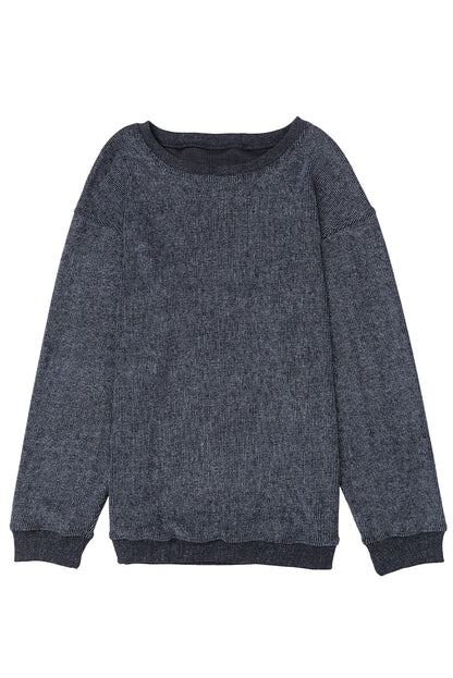 Black Christmas Neon Nutcrackers Mineral Wash Corded Sweatshirt