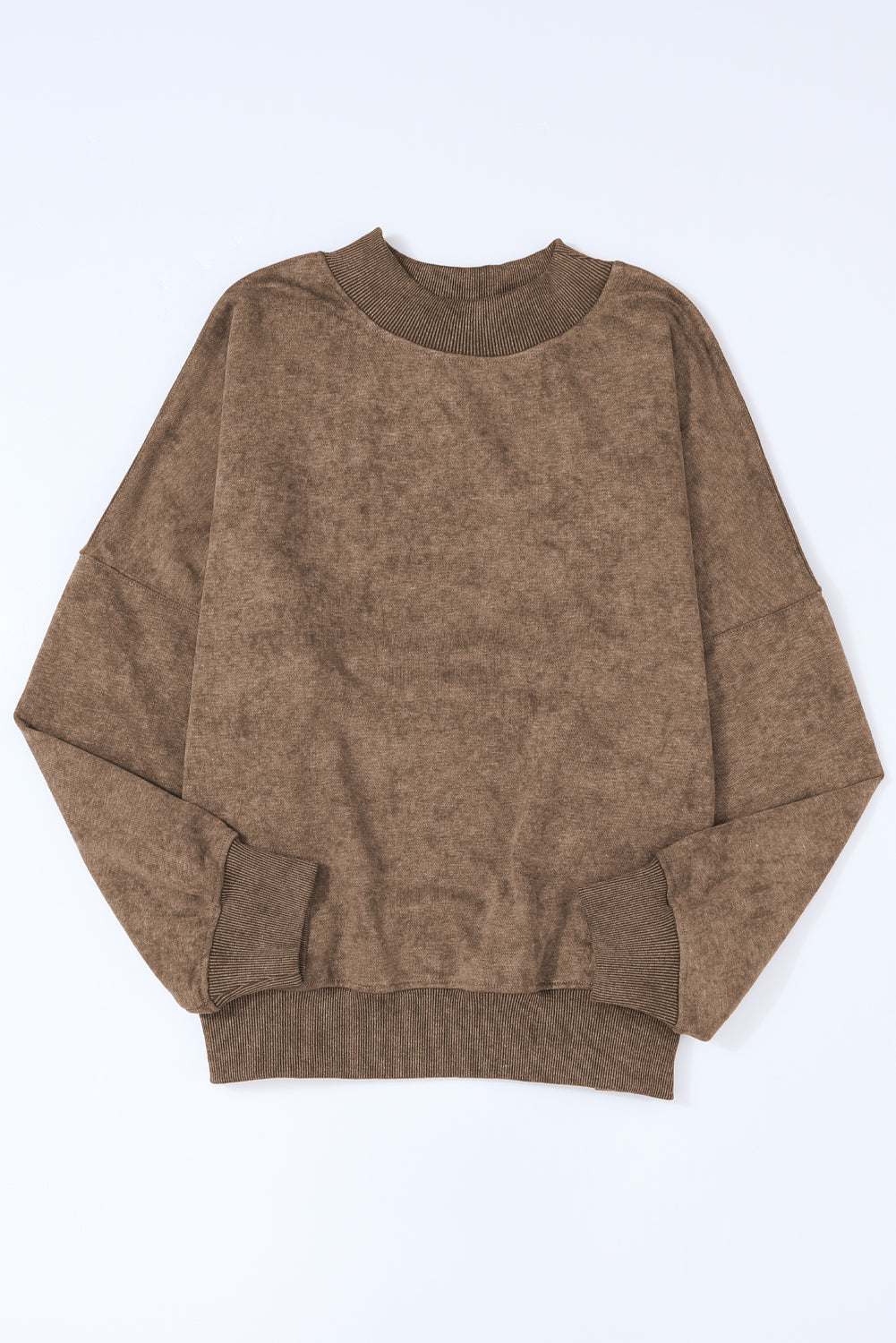 Green Drop Shoulder Crew Neck Pullover Sweatshirt