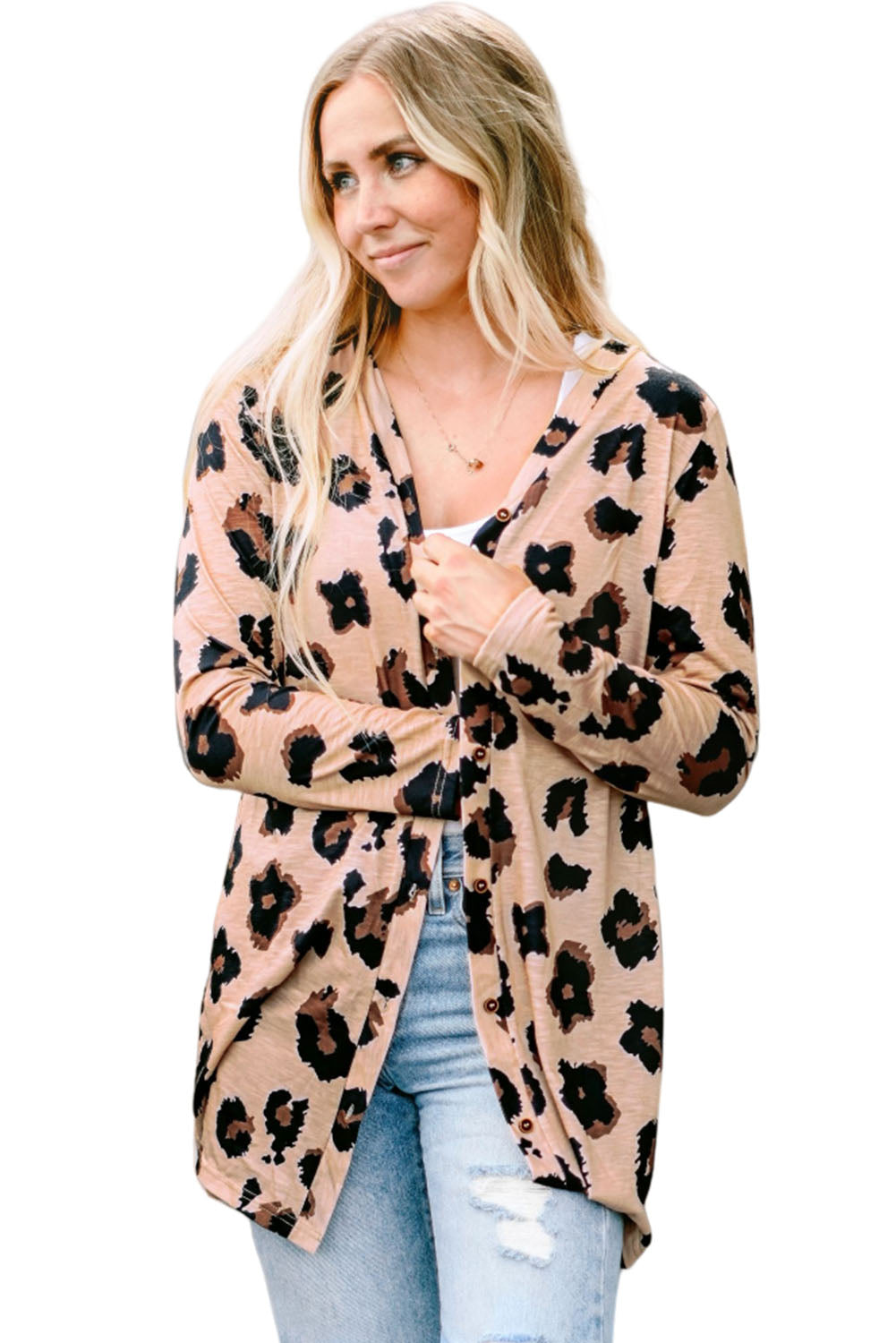Black Sequined Santa Claus Button Up Cardigan