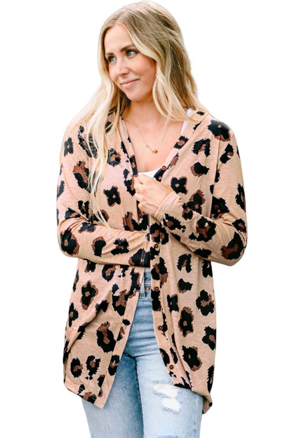 Black Sequined Santa Claus Button Up Cardigan