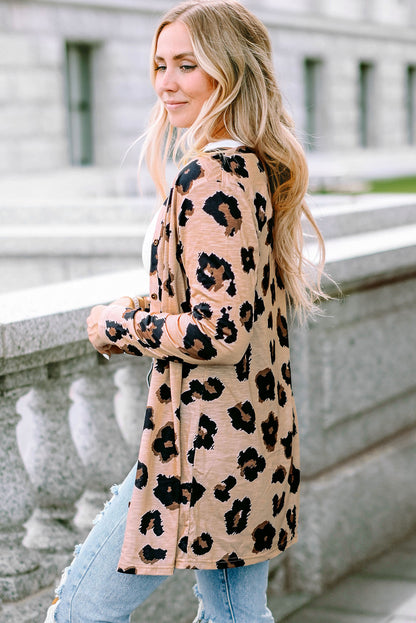 Black Sequined Santa Claus Button Up Cardigan