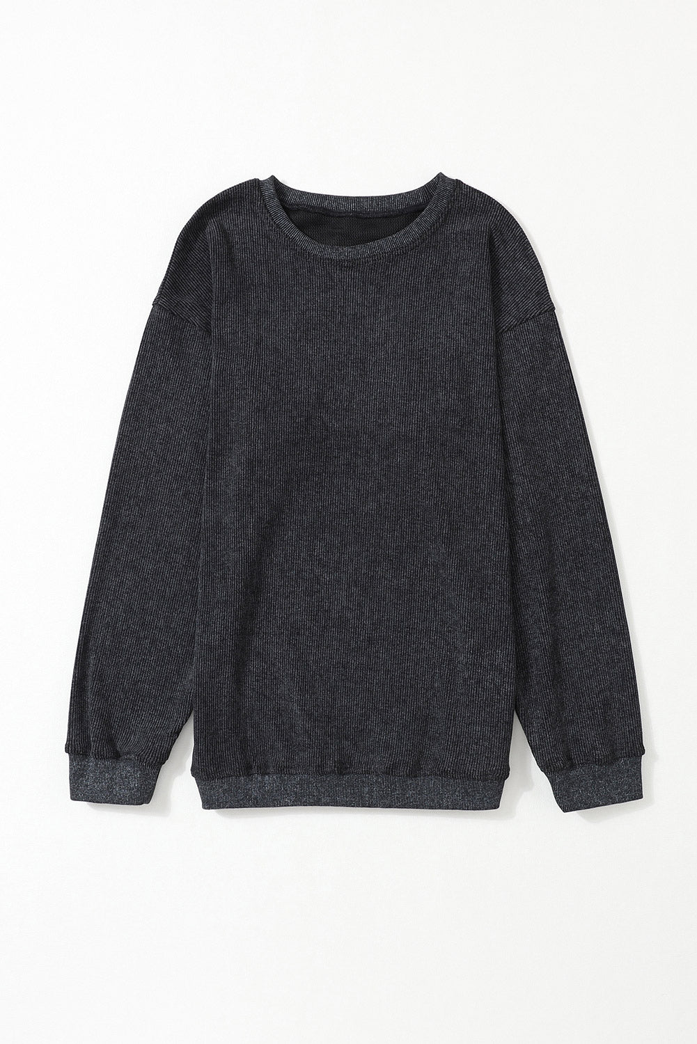 Black Christmas Neon Nutcrackers Mineral Wash Corded Sweatshirt