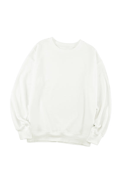 Pink MERRY Alphabet Print Loose Fit Christmas Sweatshirt