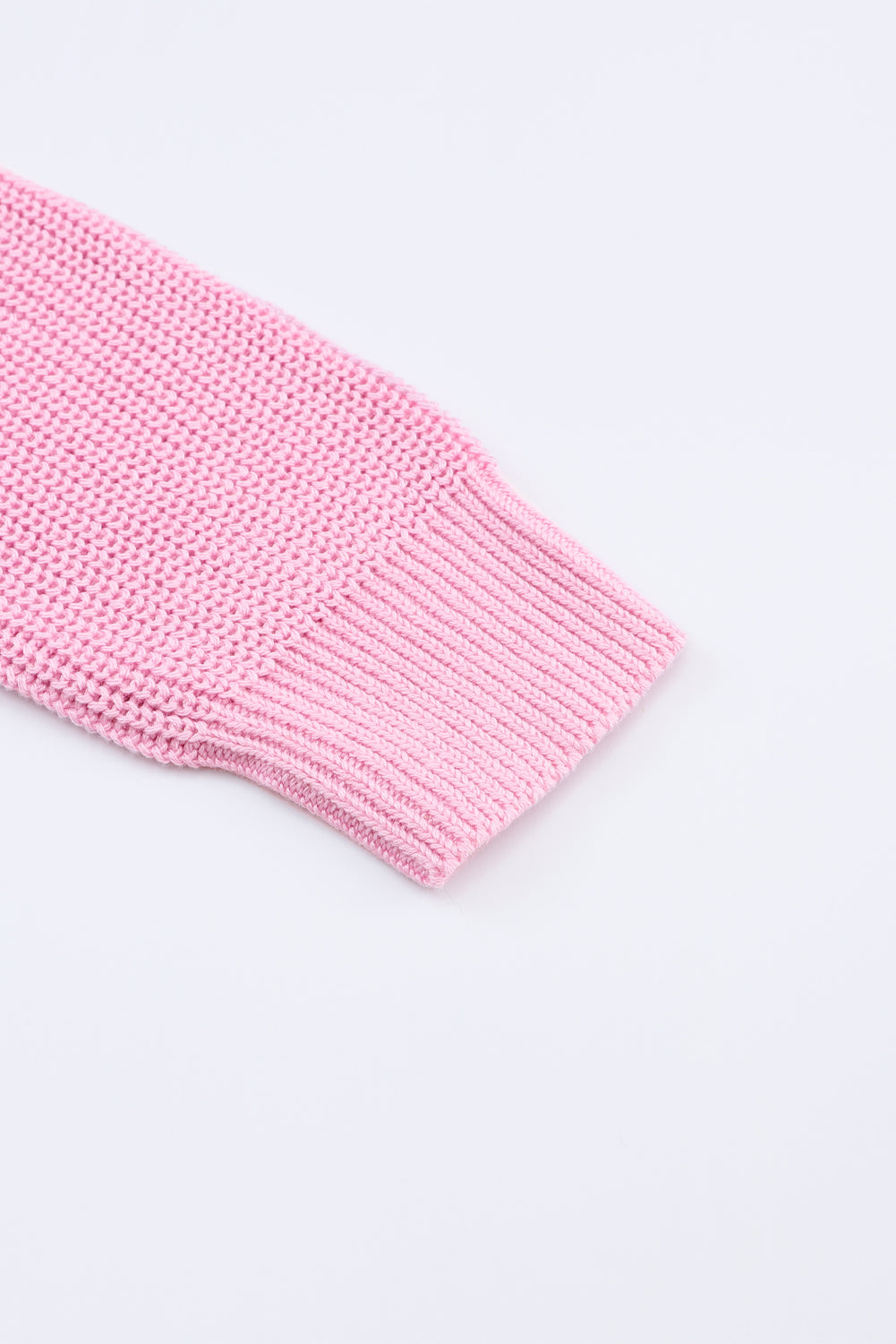 Black Ribbed Knit V Neck Sweater