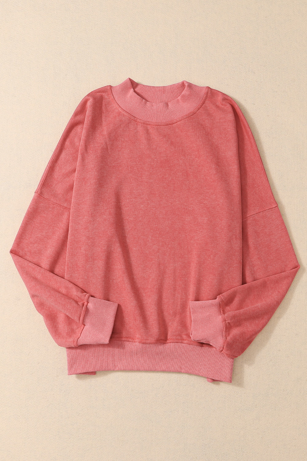 Green Drop Shoulder Crew Neck Pullover Sweatshirt