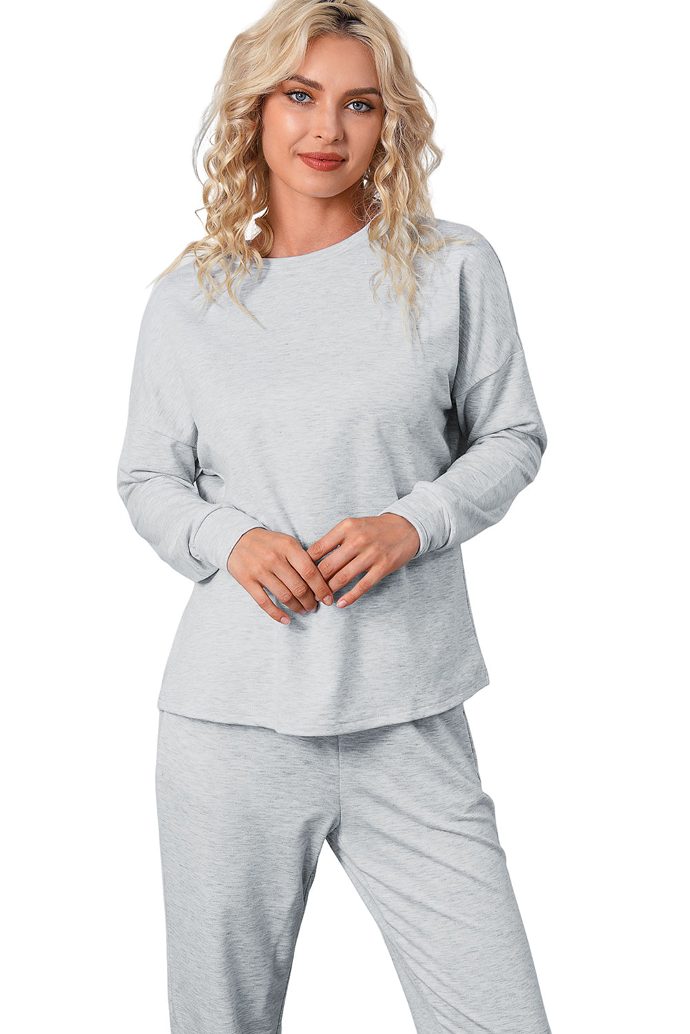 Spinach Green Sequined Christmas Cane Pattern Lounge Sweatsuit