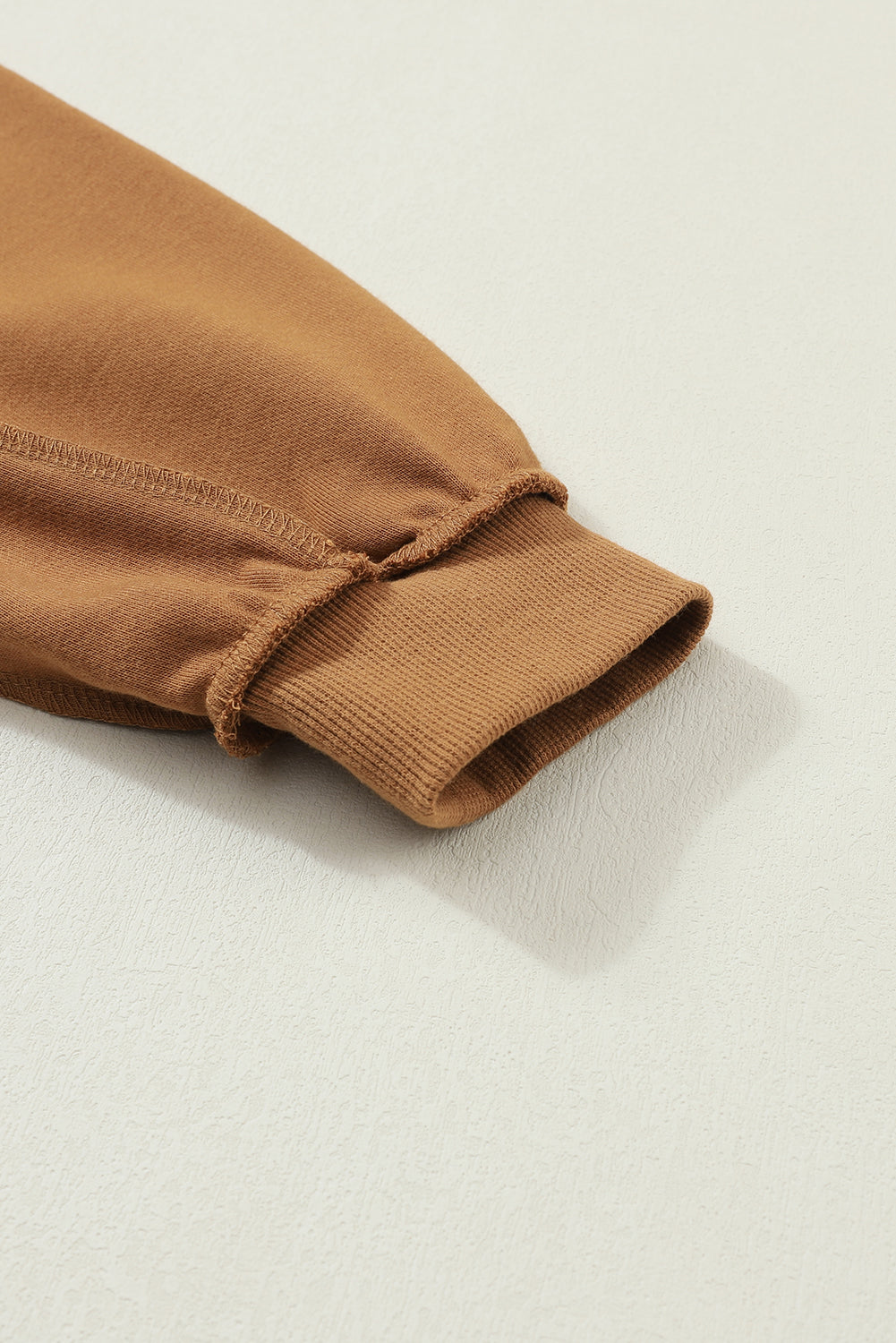 Black Drop Shoulder Henley Buttons Sweatshirt