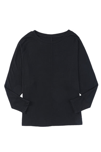 Red Sequined Christmas Favor Sleeve Casual Pullover