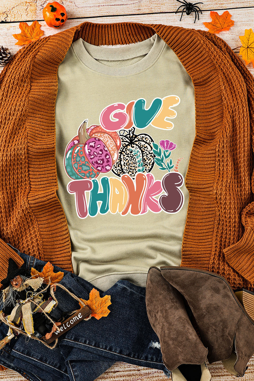 Pink MERRY Alphabet Print Loose Fit Christmas Sweatshirt