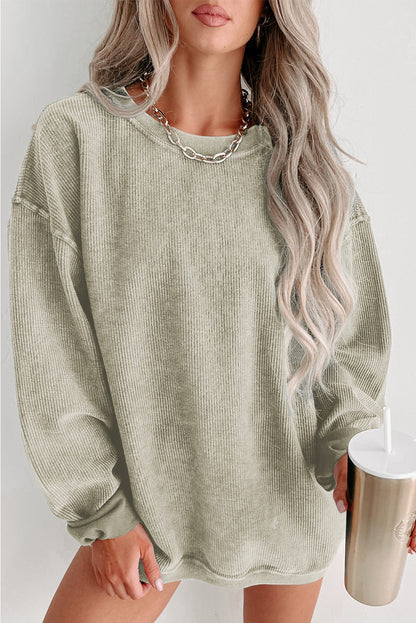 Black Christmas Neon Nutcrackers Mineral Wash Corded Sweatshirt